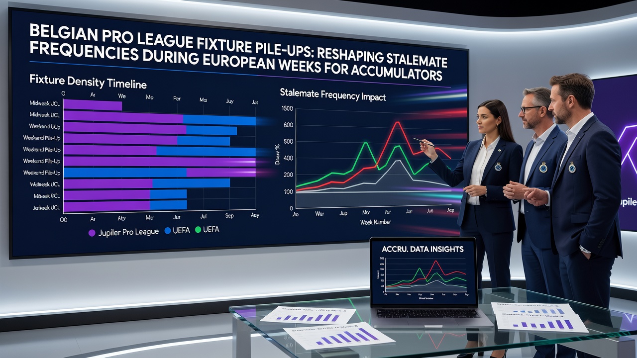 Graph illustrating draw rate increases in Belgian Pro League during European fixture congestion periods