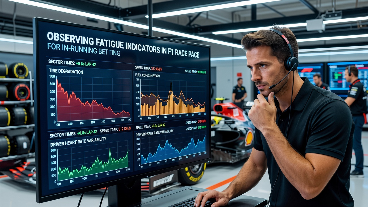 Formula One driver showing signs of fatigue during a race