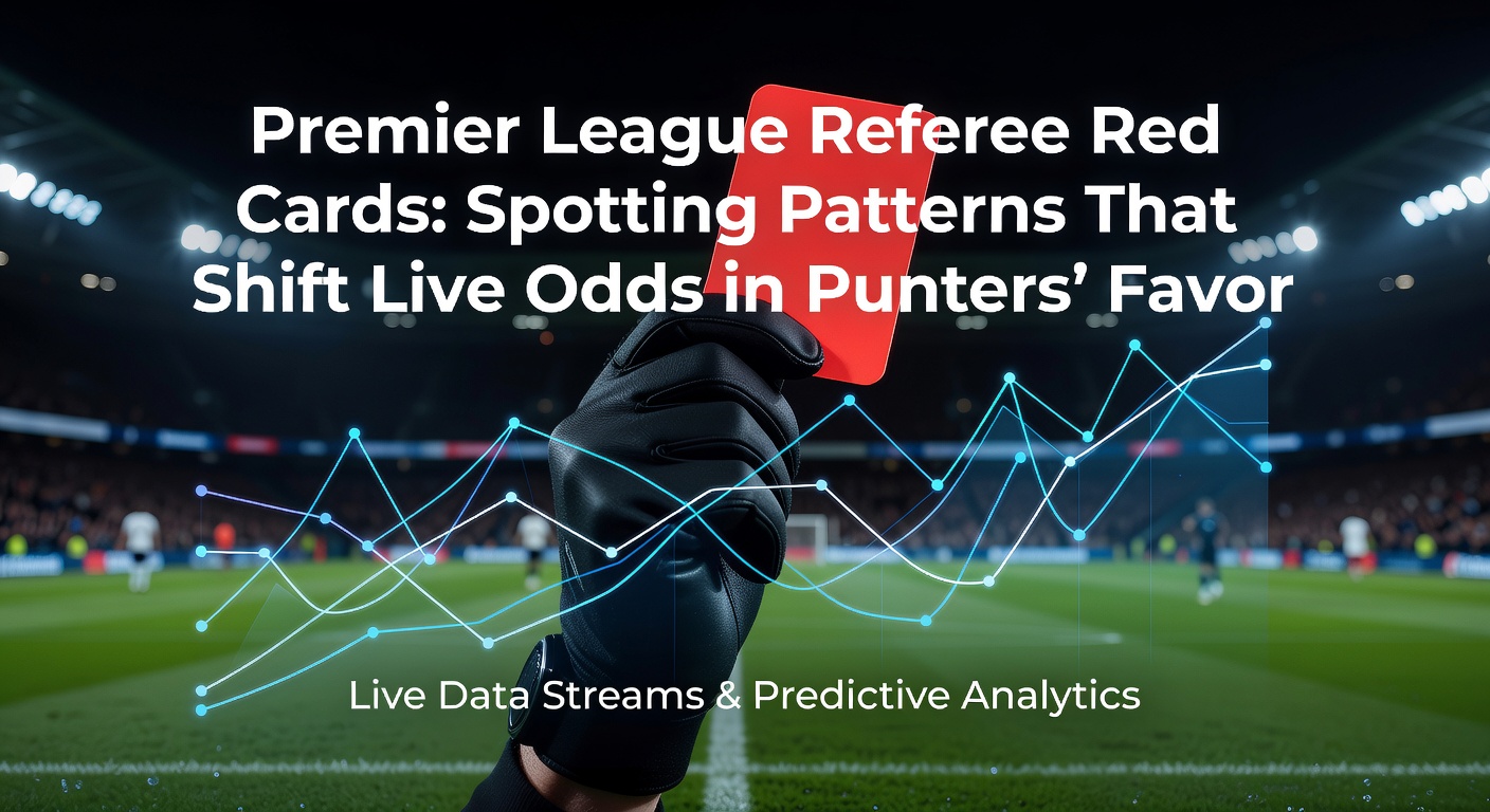 A Premier League referee brandishing a red card during a heated match, with players reacting intensely in the background