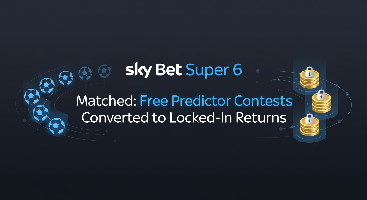 Matched betting calculator showing back and lay stakes for a Super 6 predicted correct score market with profit projection